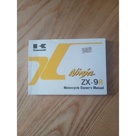 1996, Kawasaki, Ninja, Zx-9r, Owner's, Manual, Zx9r, Zx900-b3, Oem
