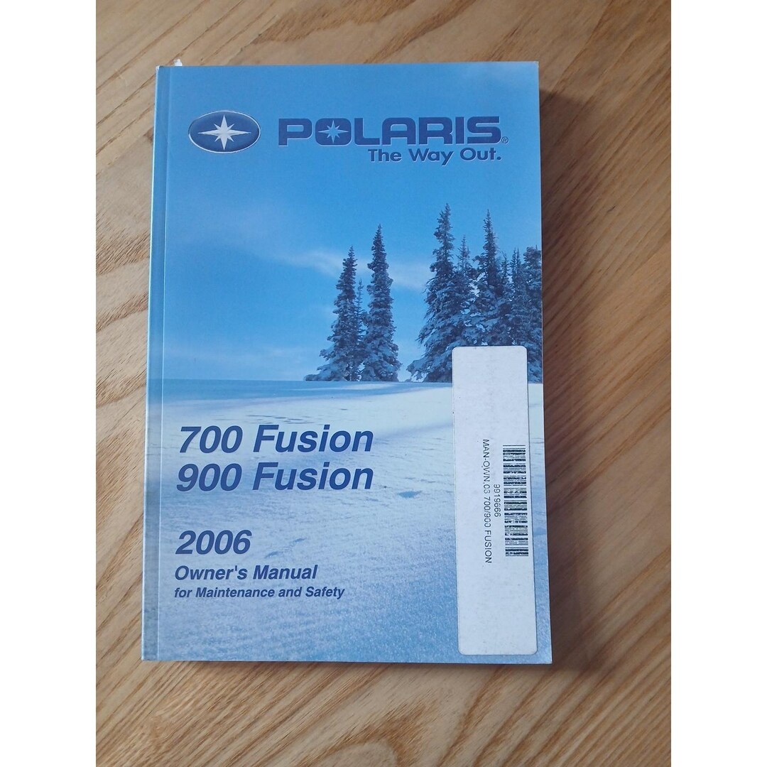 2006, Polaris, Fusion, 600, Owners, Manual, Maintenance, Manual - Etsy