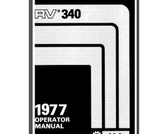 Ski-Doo Snowmobile 1977 TNT RV 340 Owner Manual 24 pages Comb bound Gloss Cover