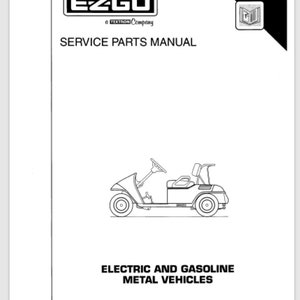 1994 1995 EZGO E Z GO 電動＆ガスゴルフカートサービス、部品マニュアル 218 ページ