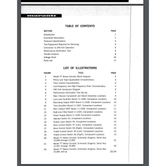 Marantz 7T Stereo Console Service Manual 28 Pages - Etsy Marantz 7T Stereo Console Service Manual 28 Pages - Etsy