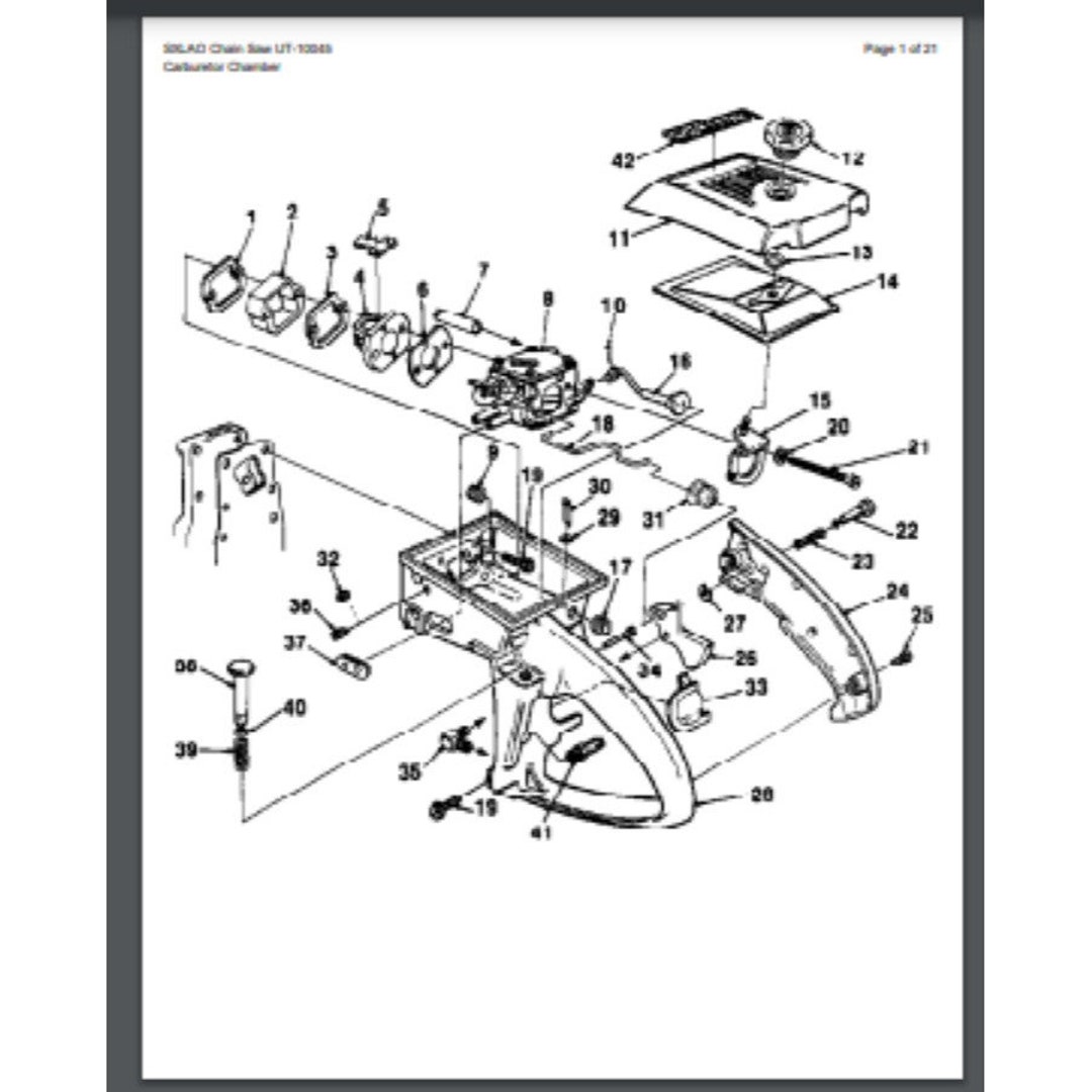 Kit Inserti Filettati Originali Homelite Per Motoseghe SUPER XL, XL-12, XL-400, XL-600 - A-70370