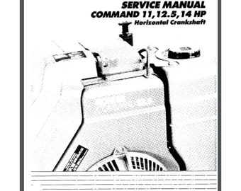Kohler Command Engine 11, 12.5, 14 pk TP-2402 Servicewerkplaatshandleiding 110 pagina's