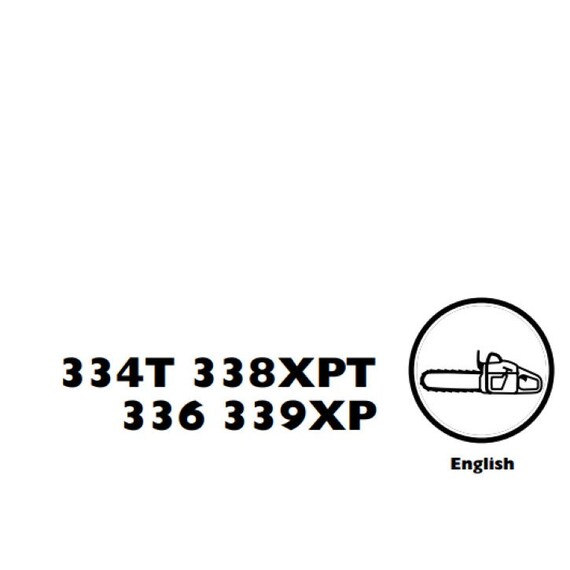 Husqvarna Chain Saw 334 T 338 XPT 336 339 XP, 2003-02 Workshop