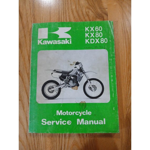 1988 Kawasaki KDX80 KDX 80 KX80 KX60 Factory Service Repair Manual