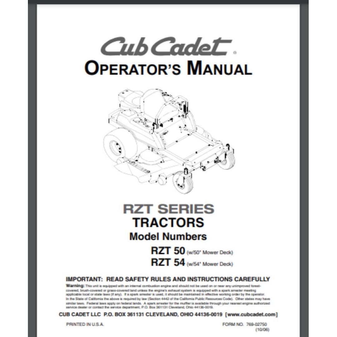 Rzt 50 mower deck hotsell