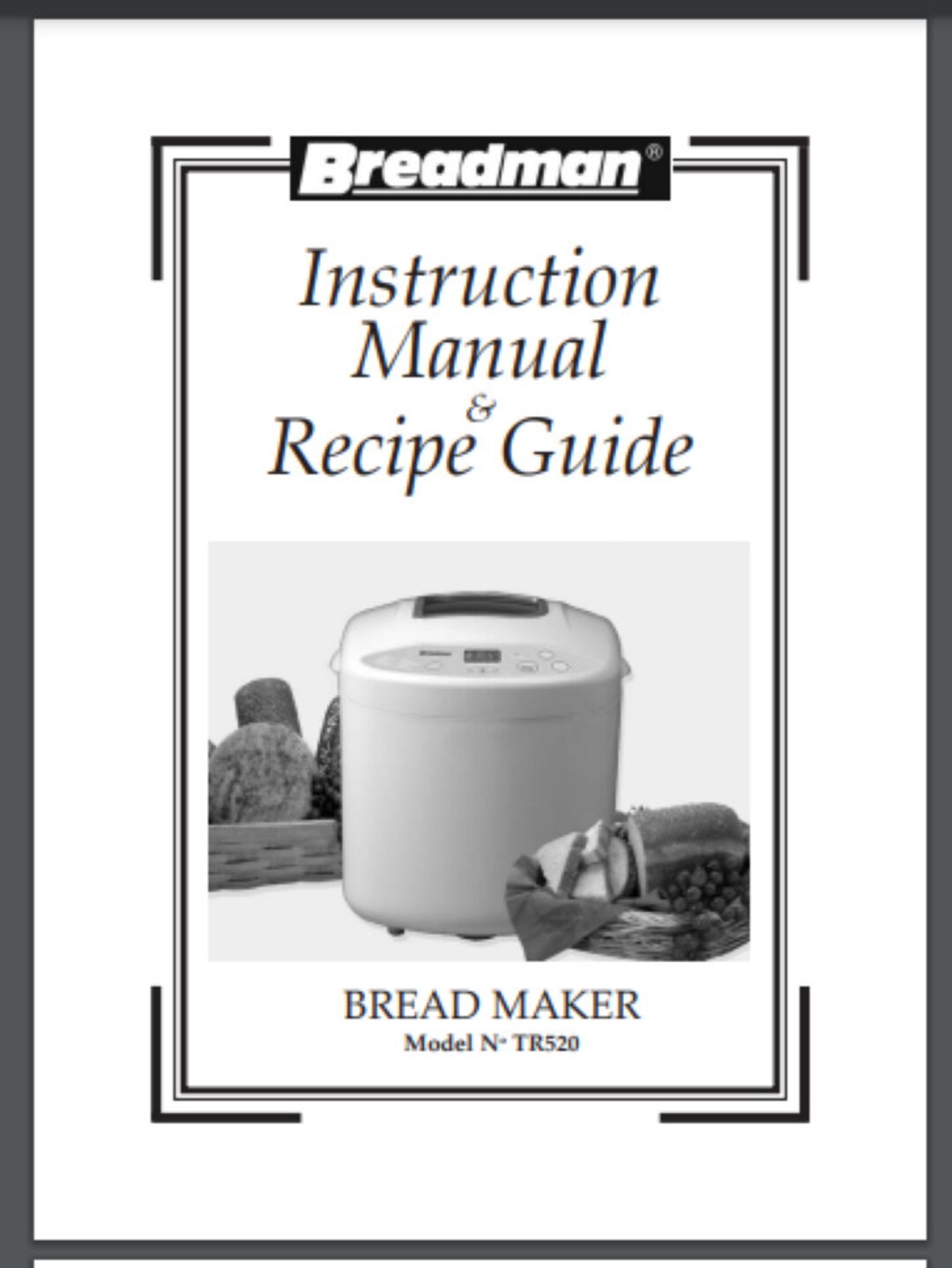 Breadman tr520 sale