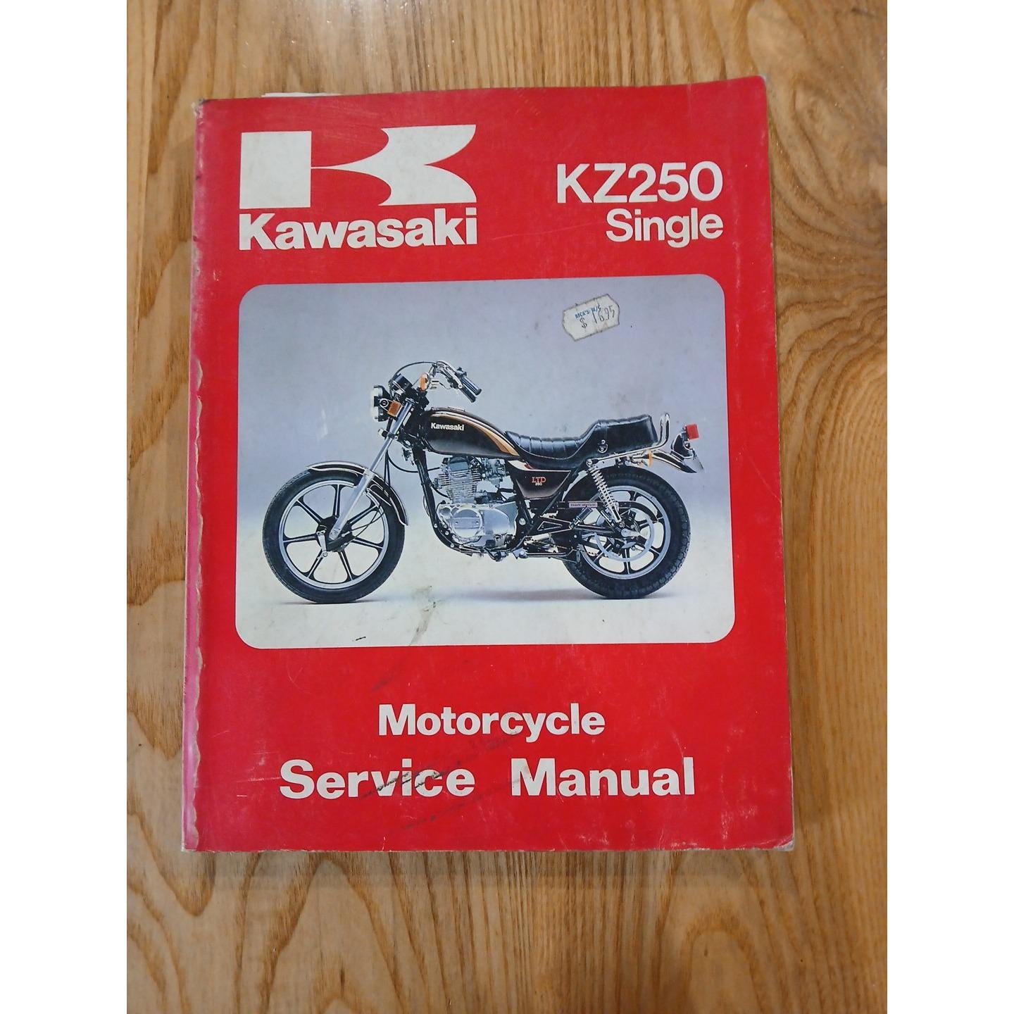 1980 81 82 83 KAWASAKI KZ250 SINGLE Service Manual Motorcycle Shop