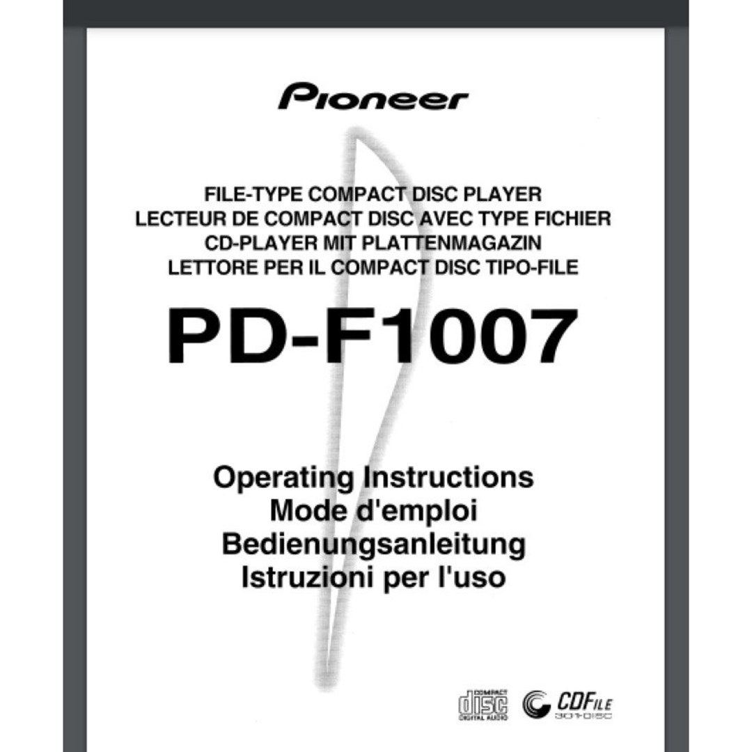 パイオニア PD-F1007 CDチェンジャー 取扱説明書 43 ページ - Etsy 日本
