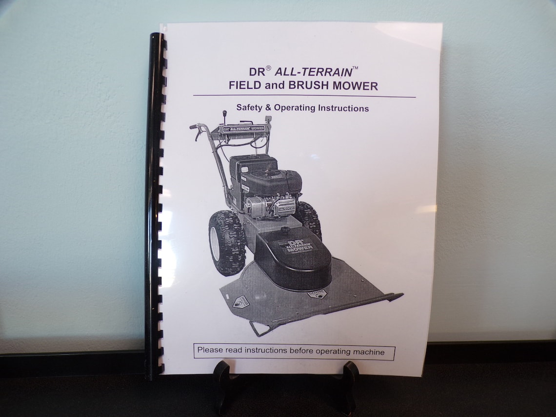 DR ALL Terrain 2004 Field & Brush Mower Operating Manual Service/repair