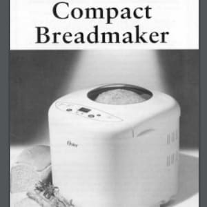 Oster 5858 Bread Maker Machine Owner & Recipe Manual 24 pages comb bound