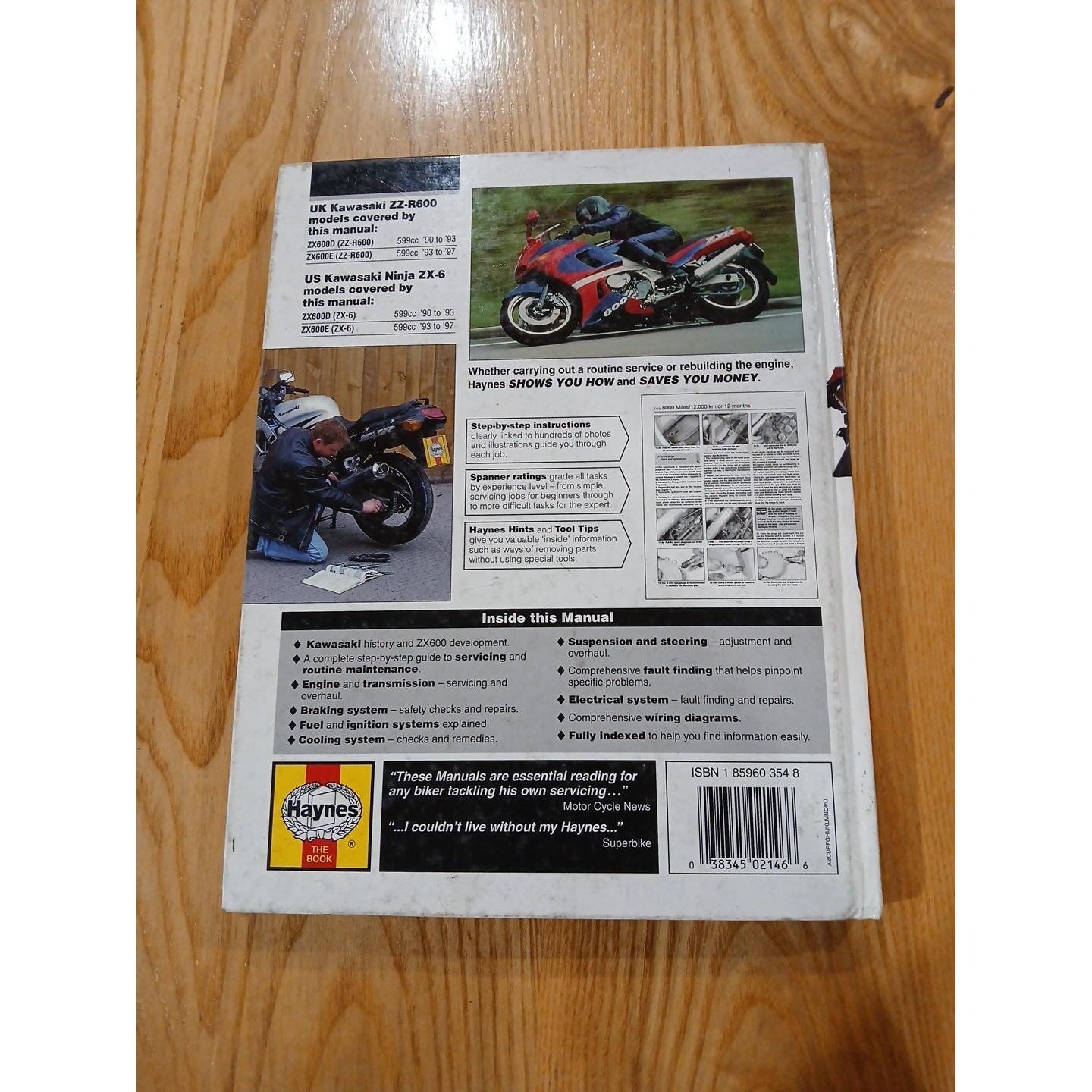 Haynes Kawasaki Zx600 (ZZ-R600 & Ninja ZX-6) '90 to '07 2146