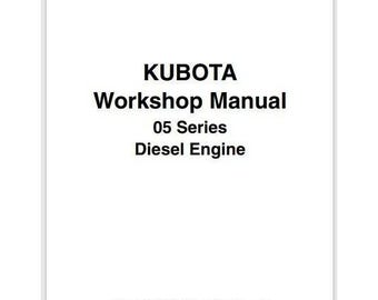Onderhoudshandleiding Kubota 05-serie dieselmotor 1996 (124 pagina's)
