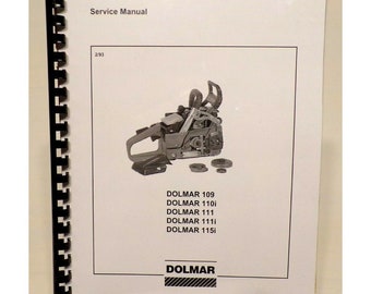 Dolmar servicehandleiding voor modellen 109, 110i, 111, 111i, 115i