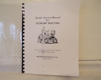 Power King Economy Tractor Dealer Service Manual Covers Power King & Jim Dandy