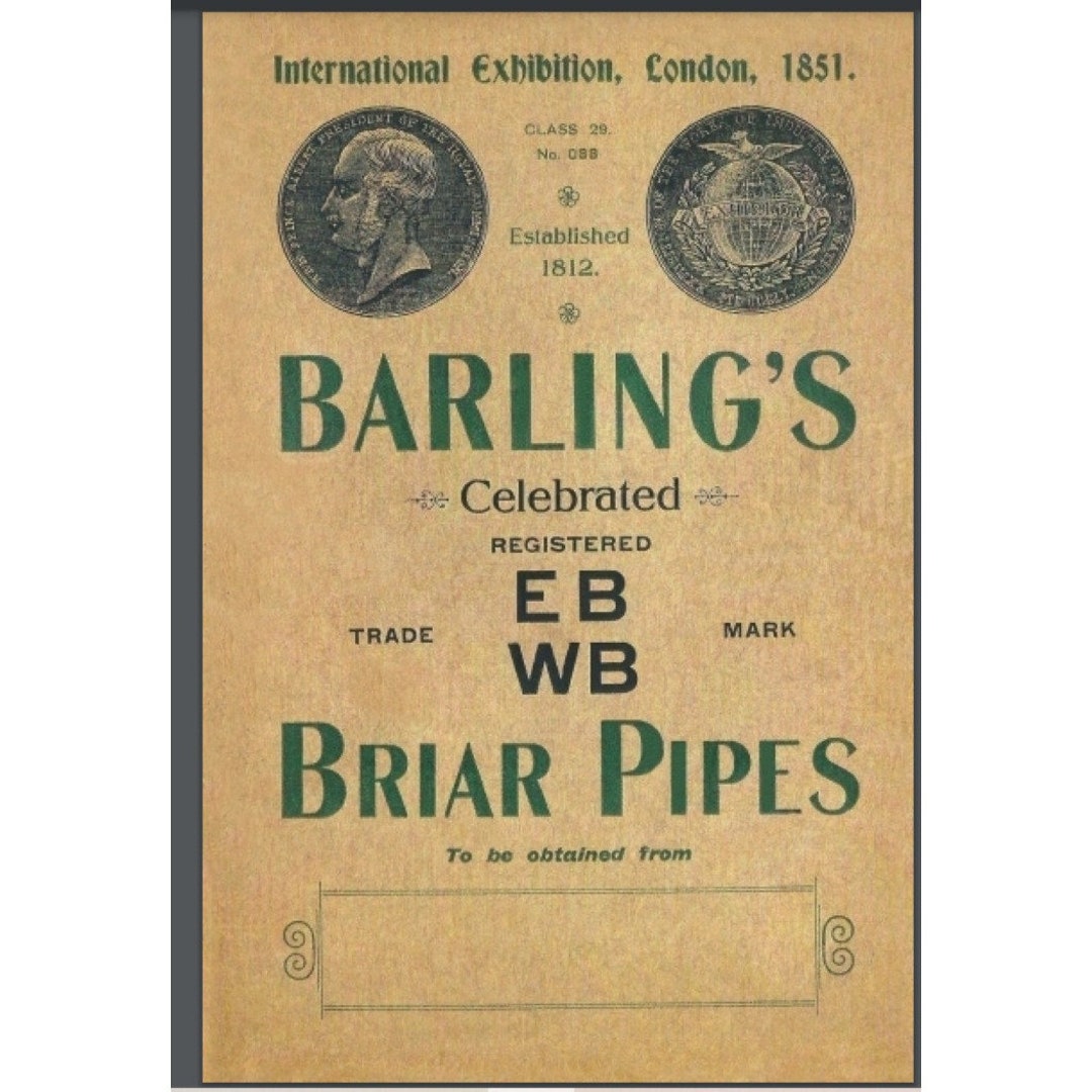 1914 Barling Pipe Catalog 30 Pages Comb Bound Gloss Covers Etsy