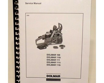 Dolmar servicehandleiding voor modellen 109, 110i, 111, 111i, 115i