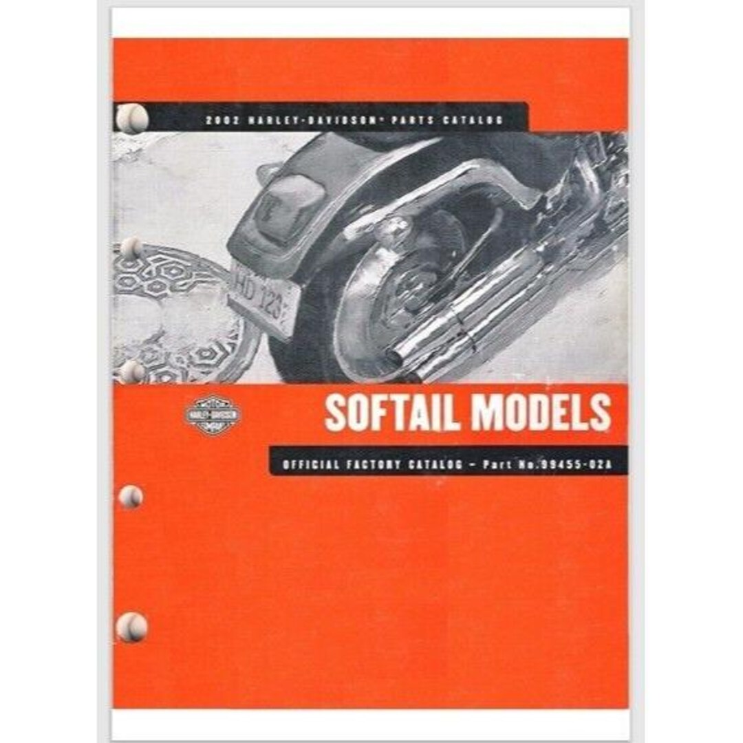 2002 Harley Davidson All Softail Parts Catalog 199 Pages Etsy