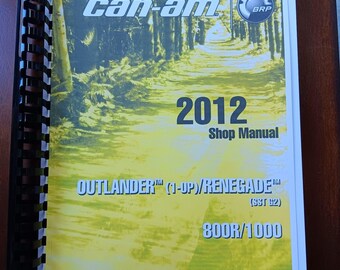2012 Can-Am Outlander & Renegade 800 1000 ATV Shop manual 779 PAGES