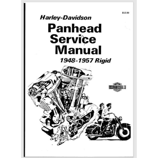 1948-1957 Manuel d'entretien Harley Davidson Panhead 225 pages