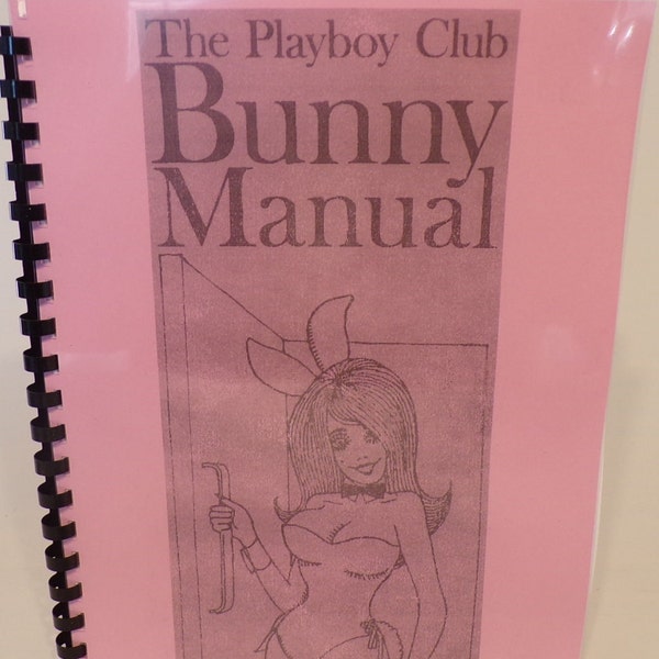 Vintage Playboy Bunny Employee manual from the 1970's Reproduction Inside look!