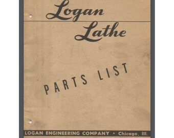 の様確認ページ ローガン旋盤モデル 1935 部品リストマニュアル 20 ページ 1957 年頃