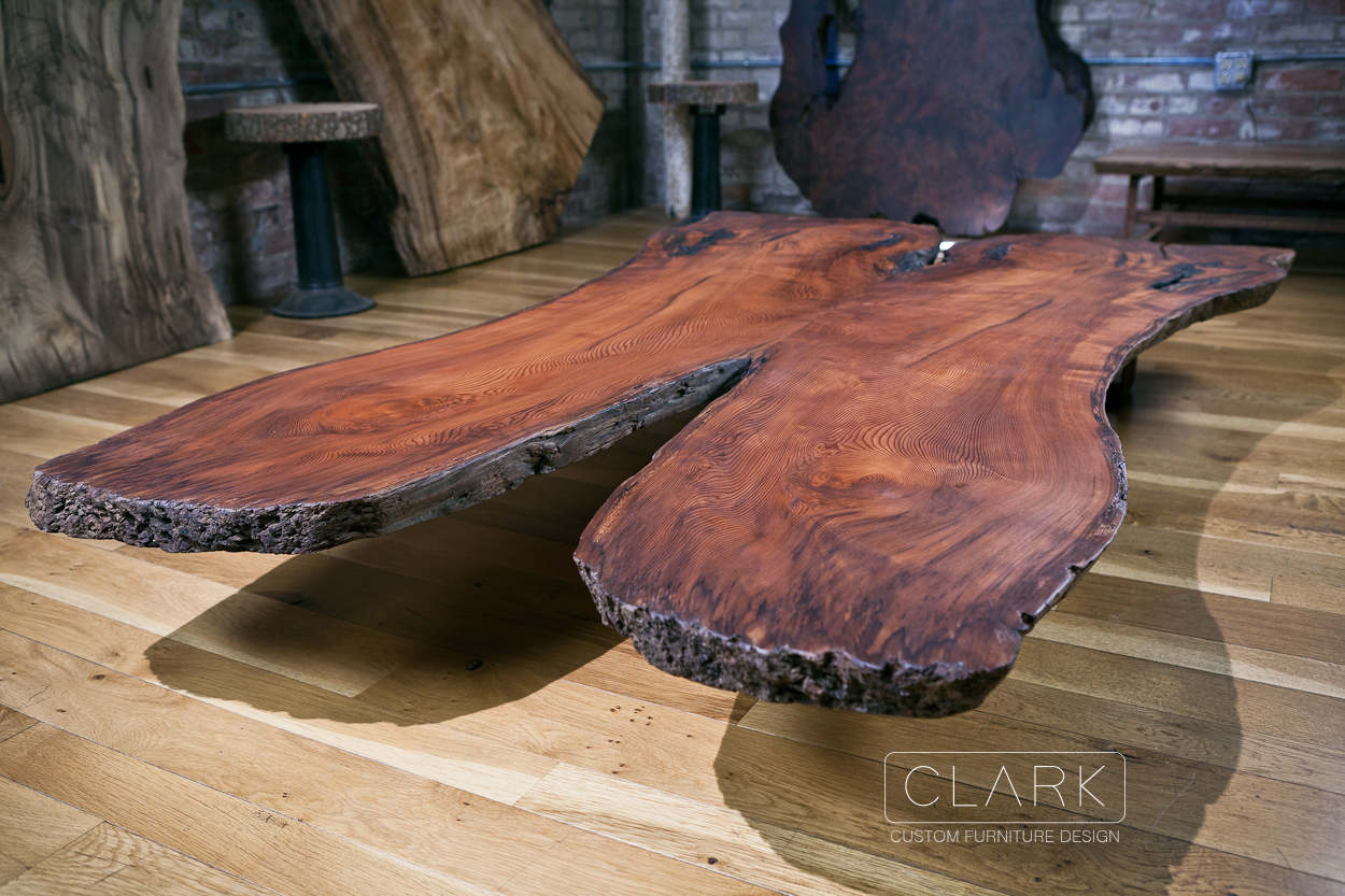 SOLD Old Growth Redwood Driftwood Log Bookmatched Top Etsy UK