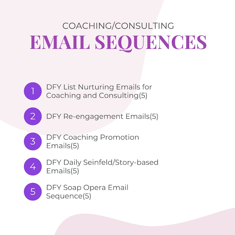 25 List Nurturing Email Sequence Templates Fillinthe Blank Template