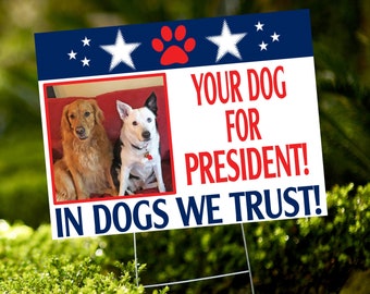 Dog In Yard Sign Etsy