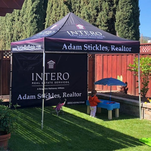 Custom Event Tent With Full Back Wall 