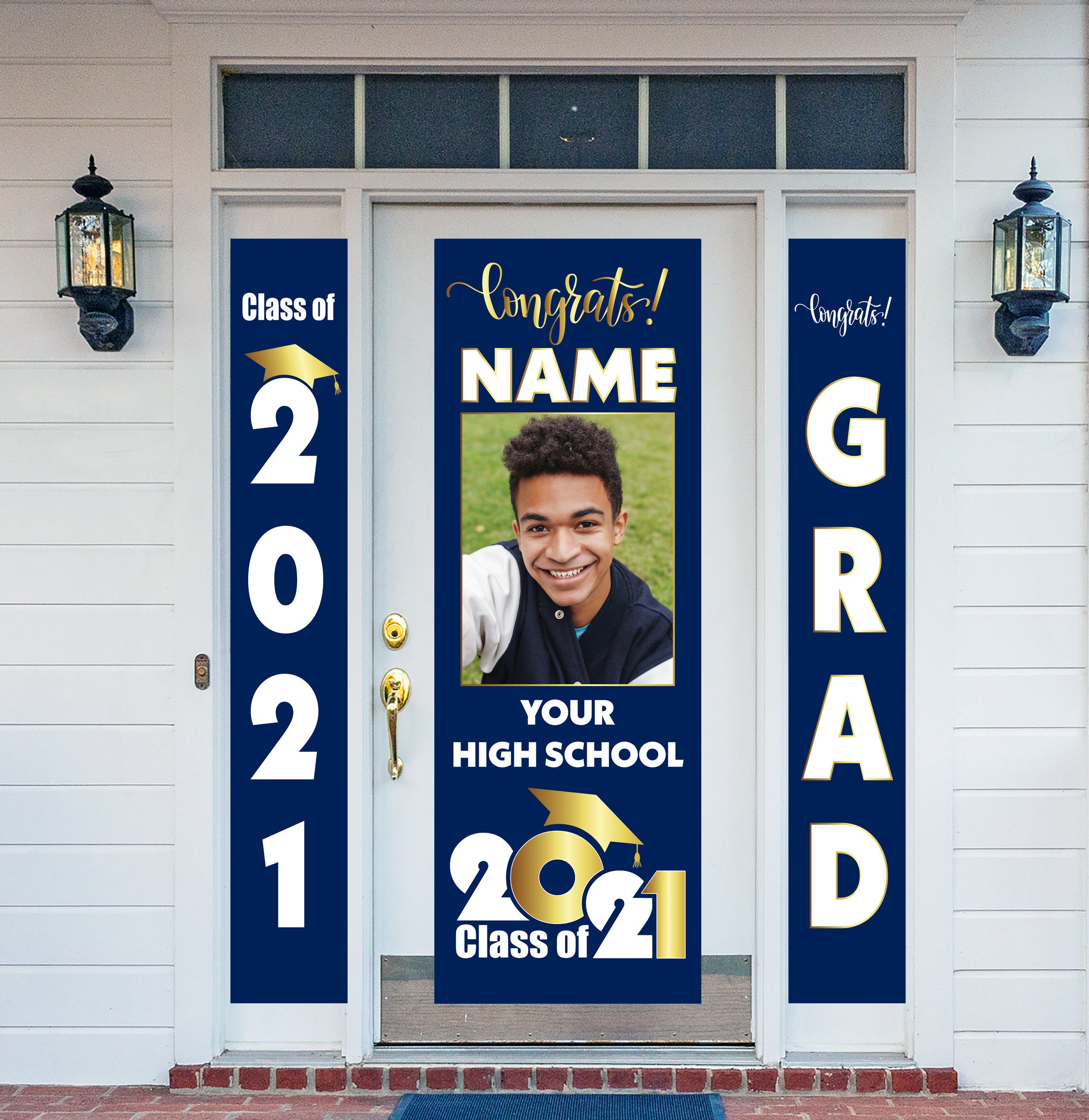 2021 Graduation Banner High School or College Personalized Etsy