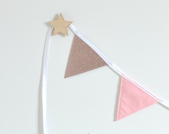 2 Pack of Star Wall Hooks | How to Hang Bunting | Kids Bedroom Decor | Hooks for Bunting | Adhesive Wall Hook | Damage-free Hanging