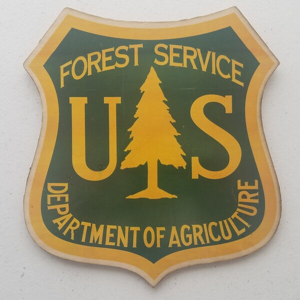 Forest Service Insignia on Wood 6.25 inches