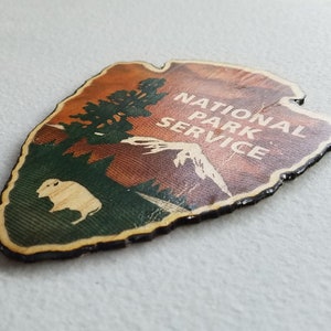 National Park Service Pfeilspitze auf Holz 11 cm