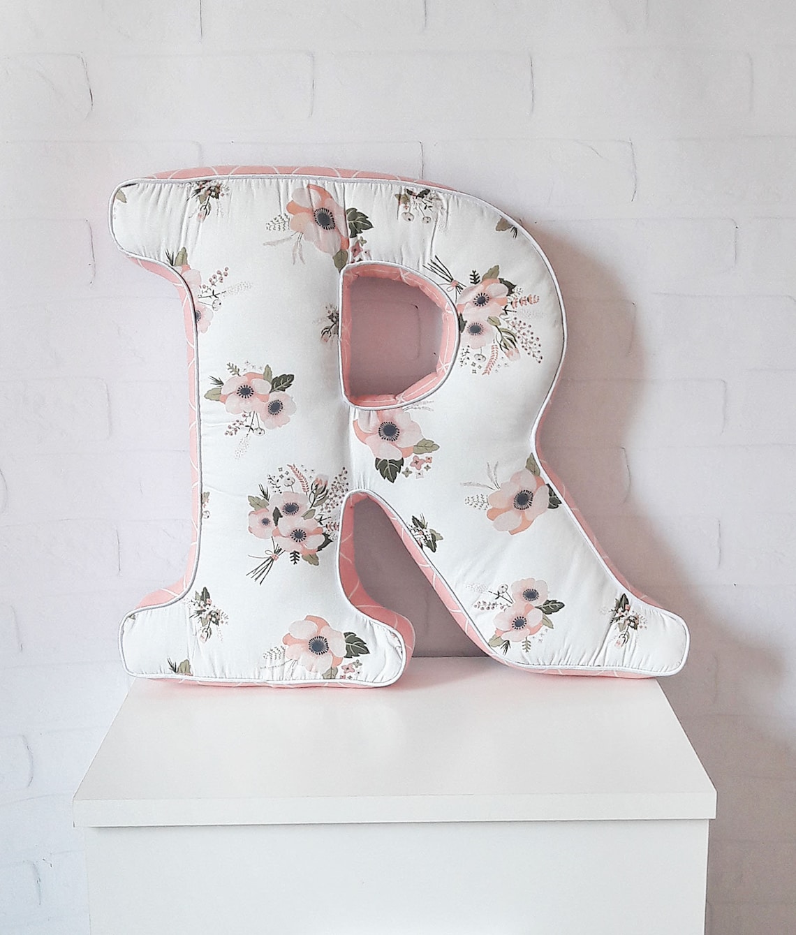 Initial Letter Shaped Pillows Alphabet Pillow Personalized Etsy