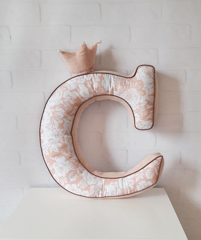 Initial Letter Shaped Pillows Alphabet Pillow Personalized Etsy