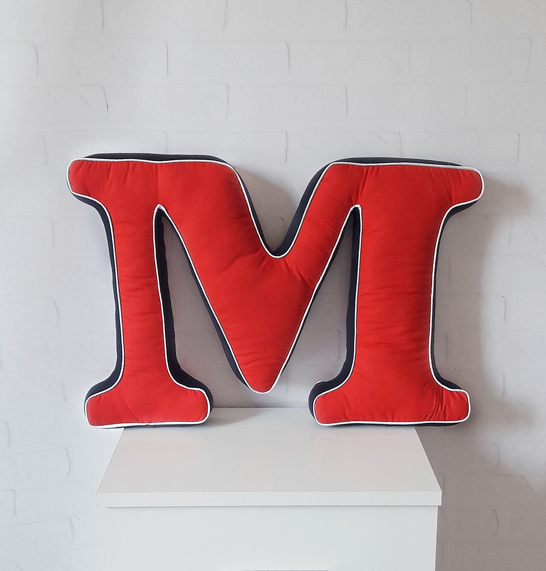 Initial Letter Shaped Pillows Alphabet Pillow Personalized Etsy