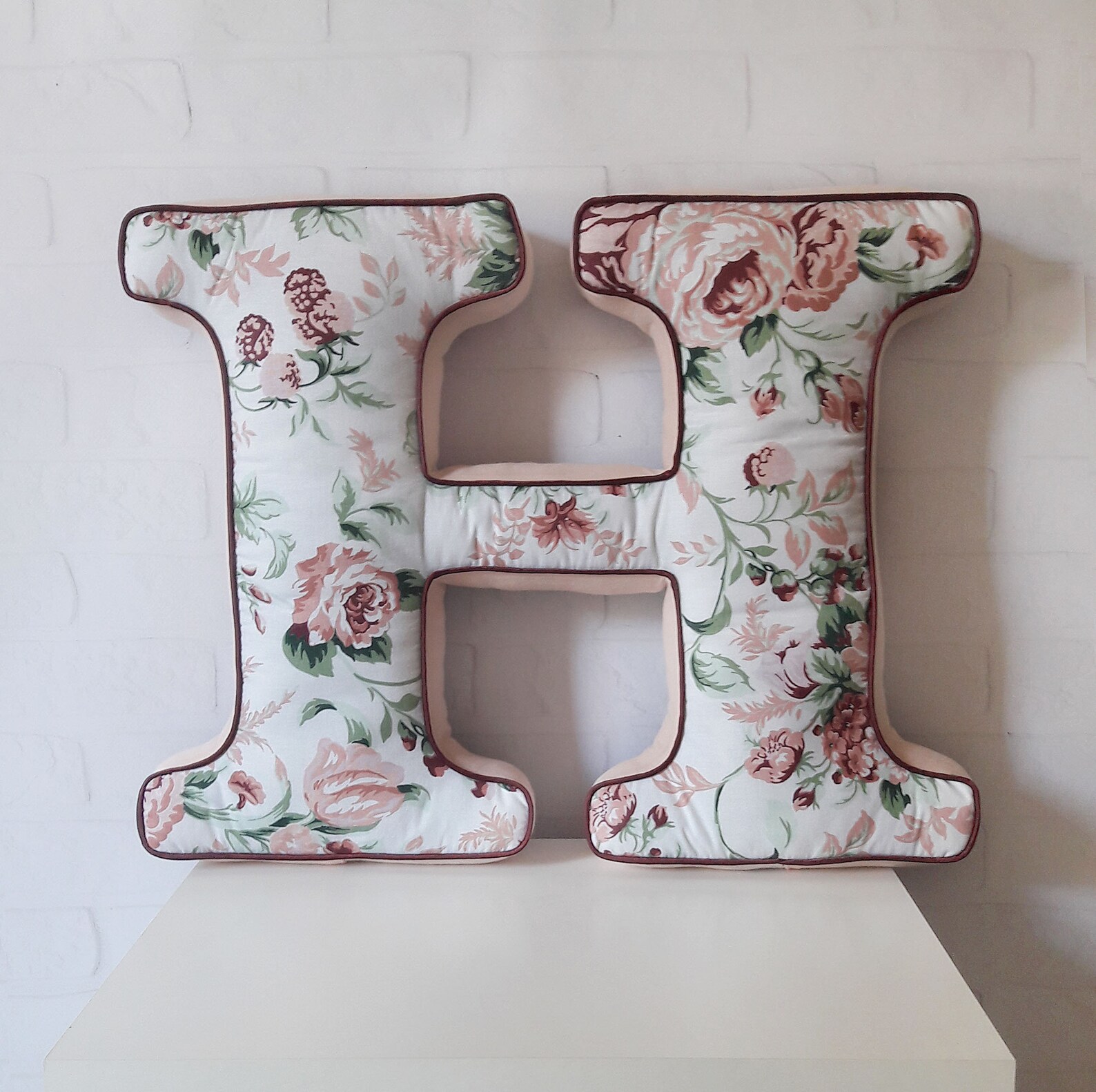 Initial Letter Shaped Pillows Alphabet Pillow Personalized Etsy