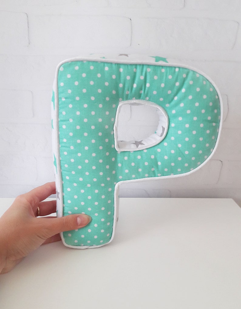 Initial Letter Shaped Pillows Alphabet Pillow Personalized Etsy