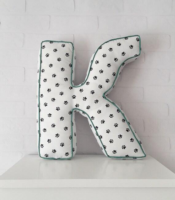 Initial Letter Shaped Pillows Alphabet Pillow Personalized Etsy
