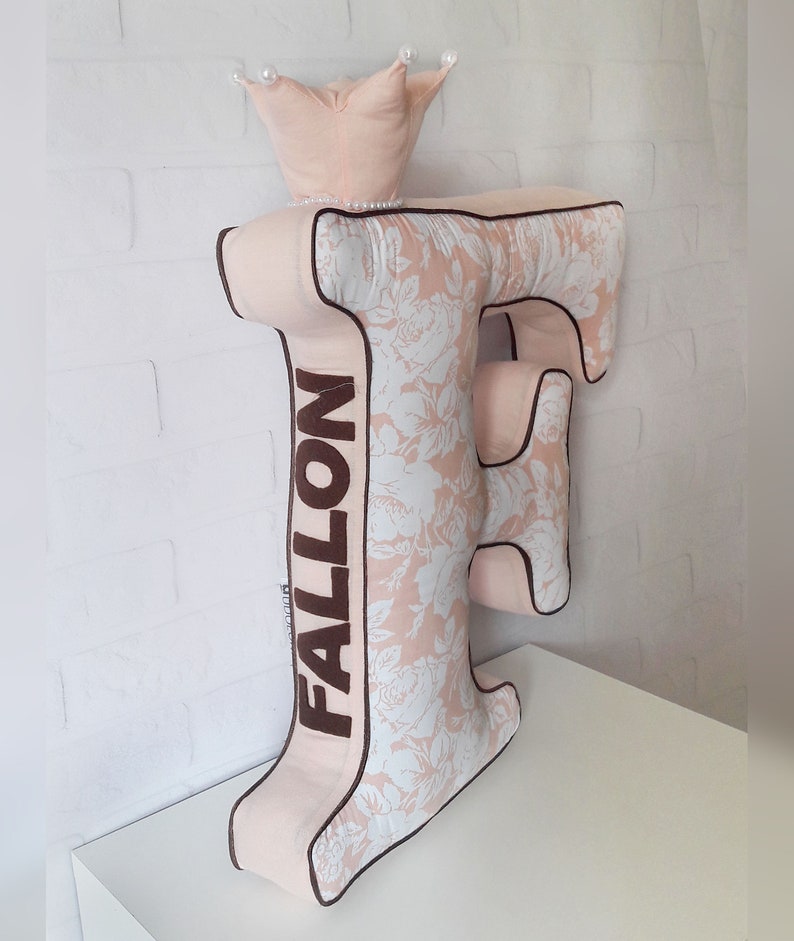 Initial Letter Shaped Pillows Alphabet Pillow Personalized Etsy