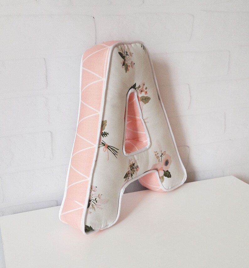 Initial Letter Shaped Pillows Alphabet Pillow Personalized Etsy