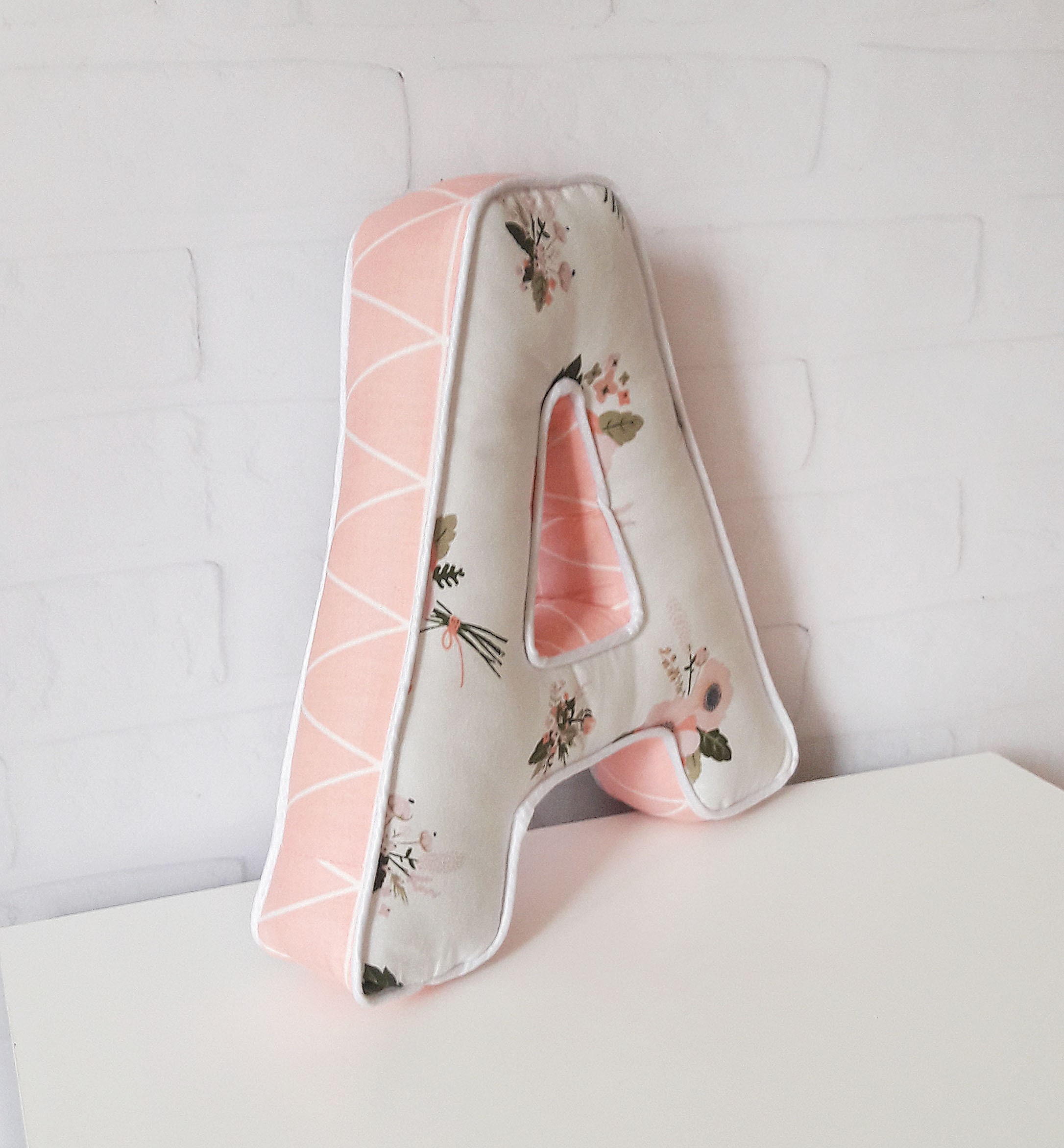 Initial Letter Shaped Pillows Alphabet Pillow Personalized Etsy