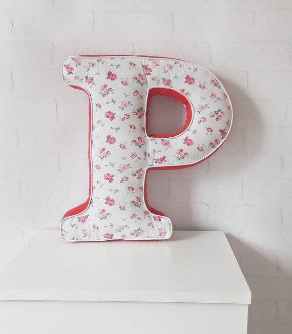 Initial Letter Shaped Pillows Alphabet Pillow Personalized Etsy