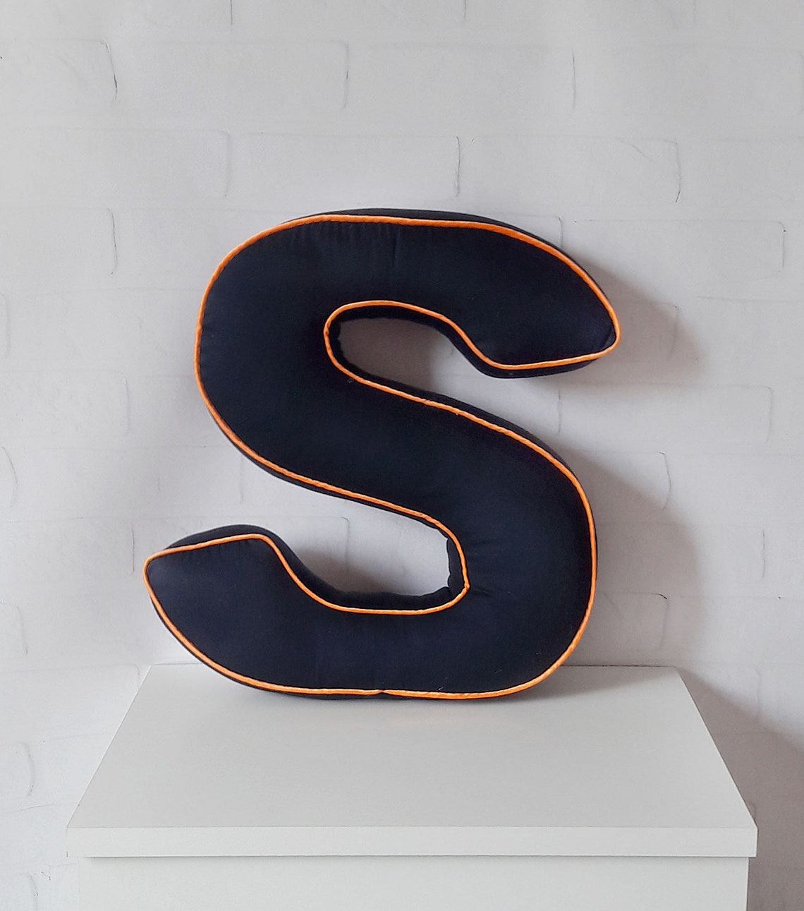 Initial Letter Shaped Pillows Alphabet Pillow Personalized Etsy