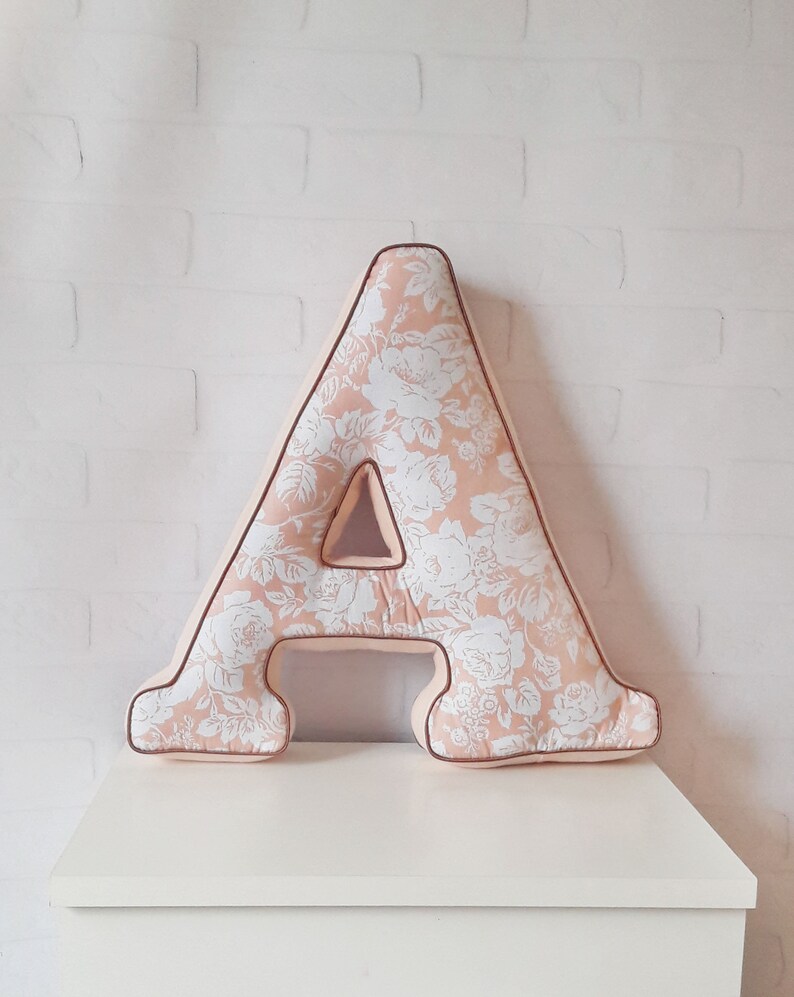 Initial Letter Shaped Pillows Alphabet Pillow Personalized Etsy