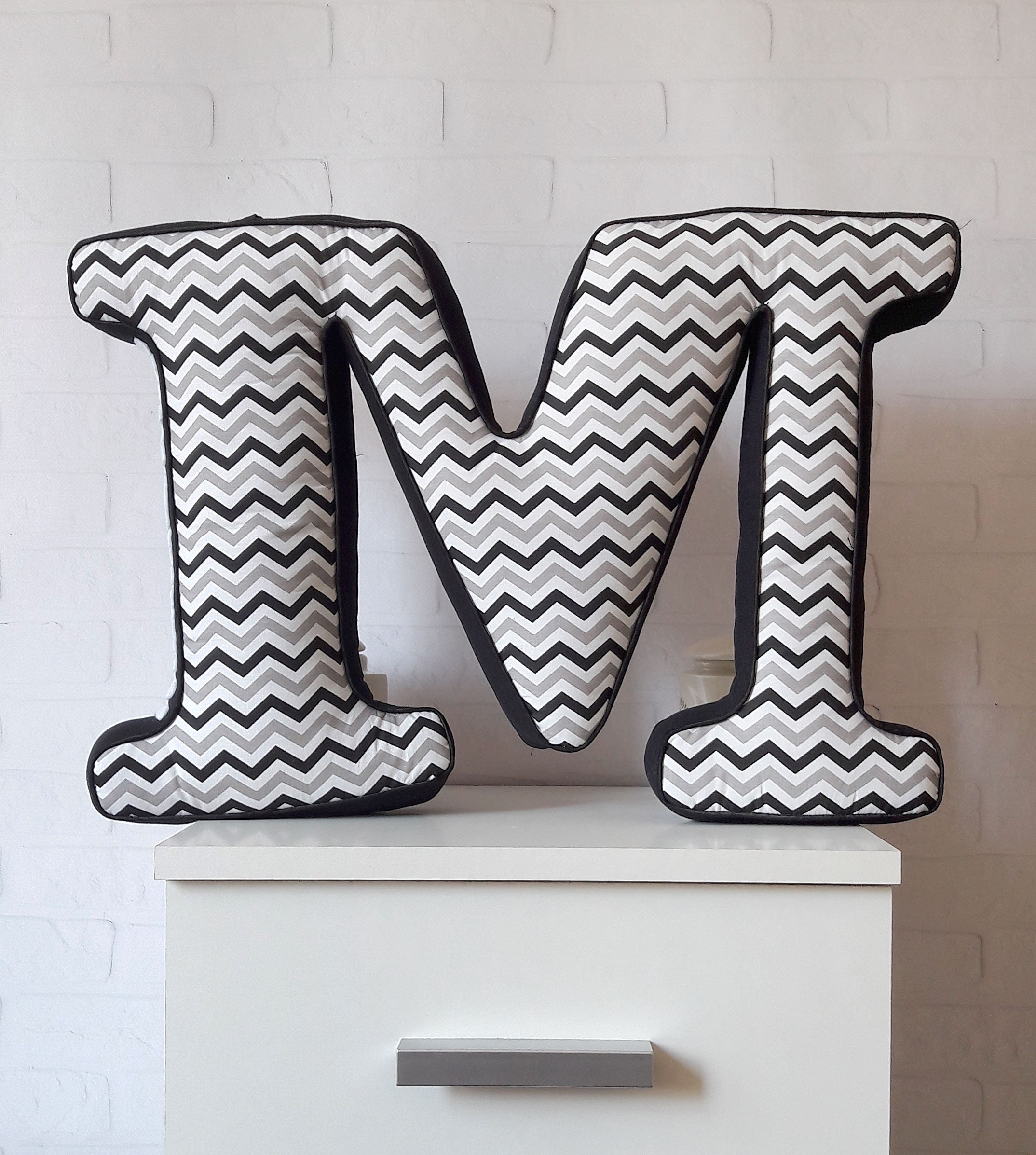 Initial Letter Shaped Pillows Alphabet Pillow Personalized Etsy