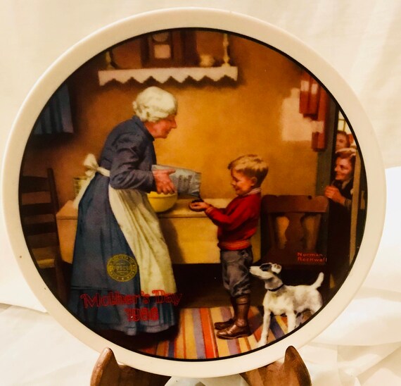 Rockwell Mothers Day 1986 The Pantry Raid Etsy
