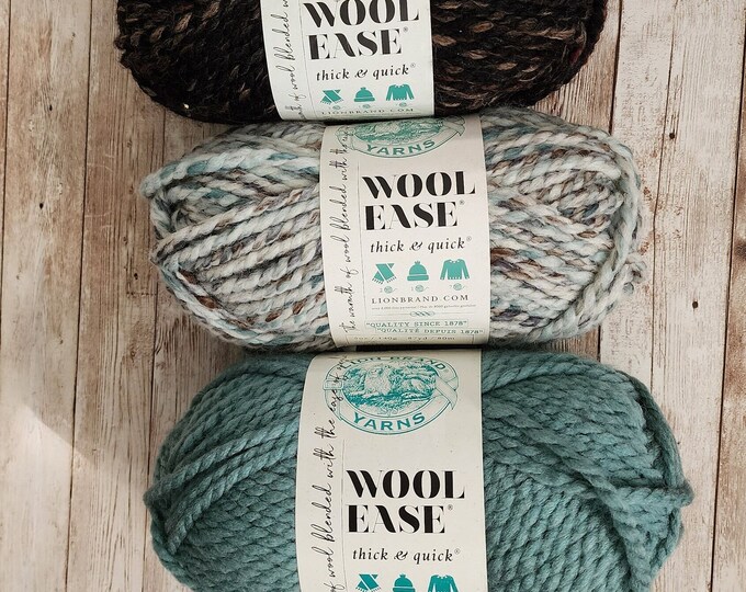 Lion Brand Woolease Thick & Quick Yarn, Assorted Colors Available