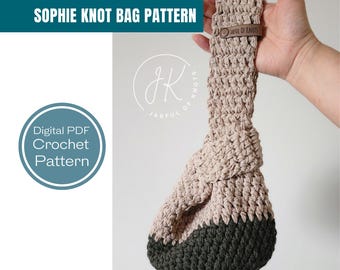 Sophie Knot Bag, Japanese Knot Bag Pattern, Crochet Pattern (PDF Pattern)